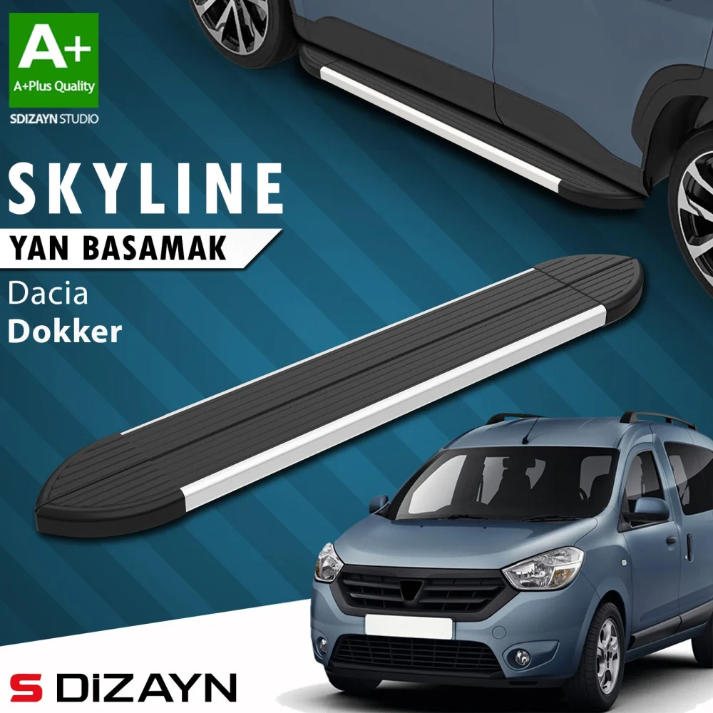 Dacia Dokker Skyline Aluminyum Yan Basamak 203 Cm 2012 Üzeri A+ Kalite