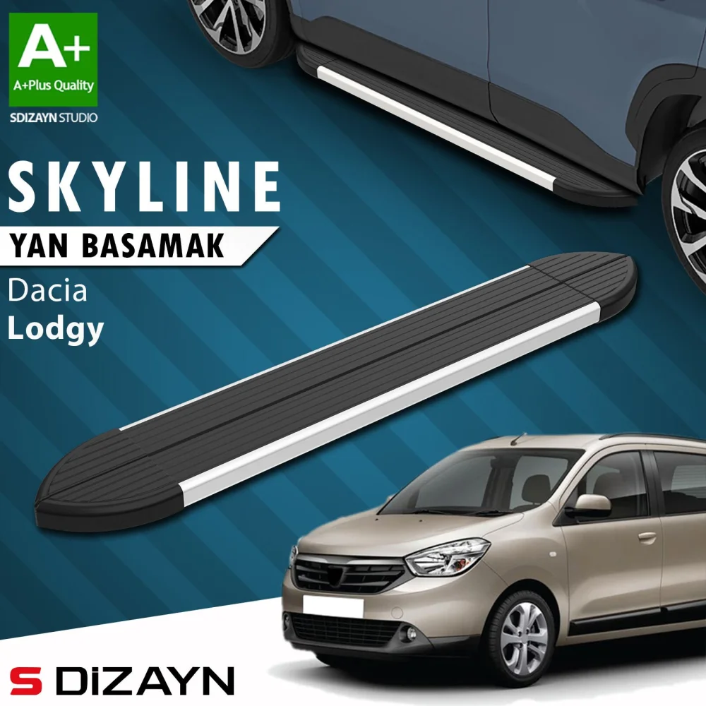 Dacia Lodgy Skyline Aluminyum Yan Basamak 203 Cm 2012 Üzeri A+ Kalite