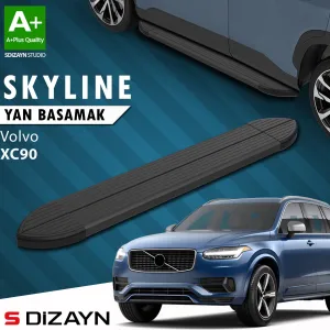 S-Dizayn Volvo XC90 2 Skyline Siyah Yan Basamak 193 Cm 2015-2019 A+ Kalite thumb 1