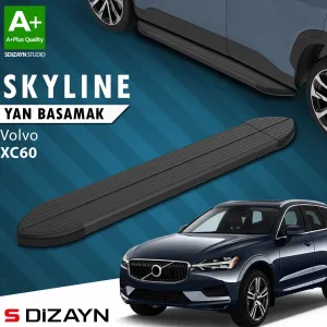Volvo XC60 2017-Günümüz (246) uyumlu 2 Skyline Siyah Yan Basamak 193 Cm 2017-2023 A+ Kalite modelleri DRS Tuning'de. Kaliteli malzeme, hızlı kargo ve güvenli