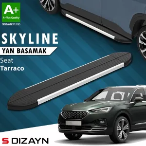 Seat Tarraco 2018-Günümüz (KN2) uyumlu Skyline Aluminyum Yan Basamak 193 Cm 2018-2024 A+ Kalite modelleri DRS Tuning'de. Kaliteli malzeme, hızlı kargo ve