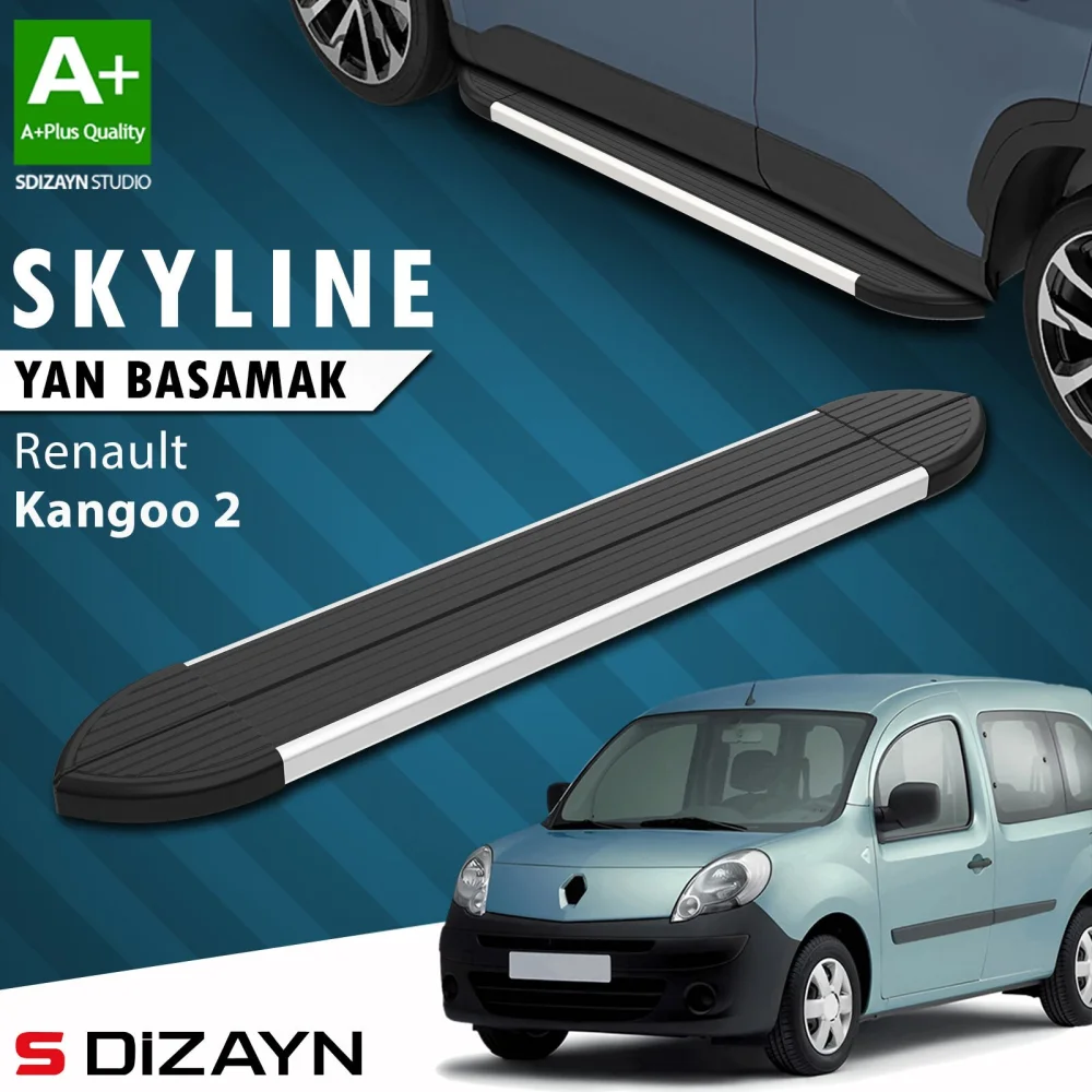 S-Dizayn Renault Kangoo 2 Skyline Aluminyum Yan Basamak 193 Cm 2008-2020 A+ Kalite