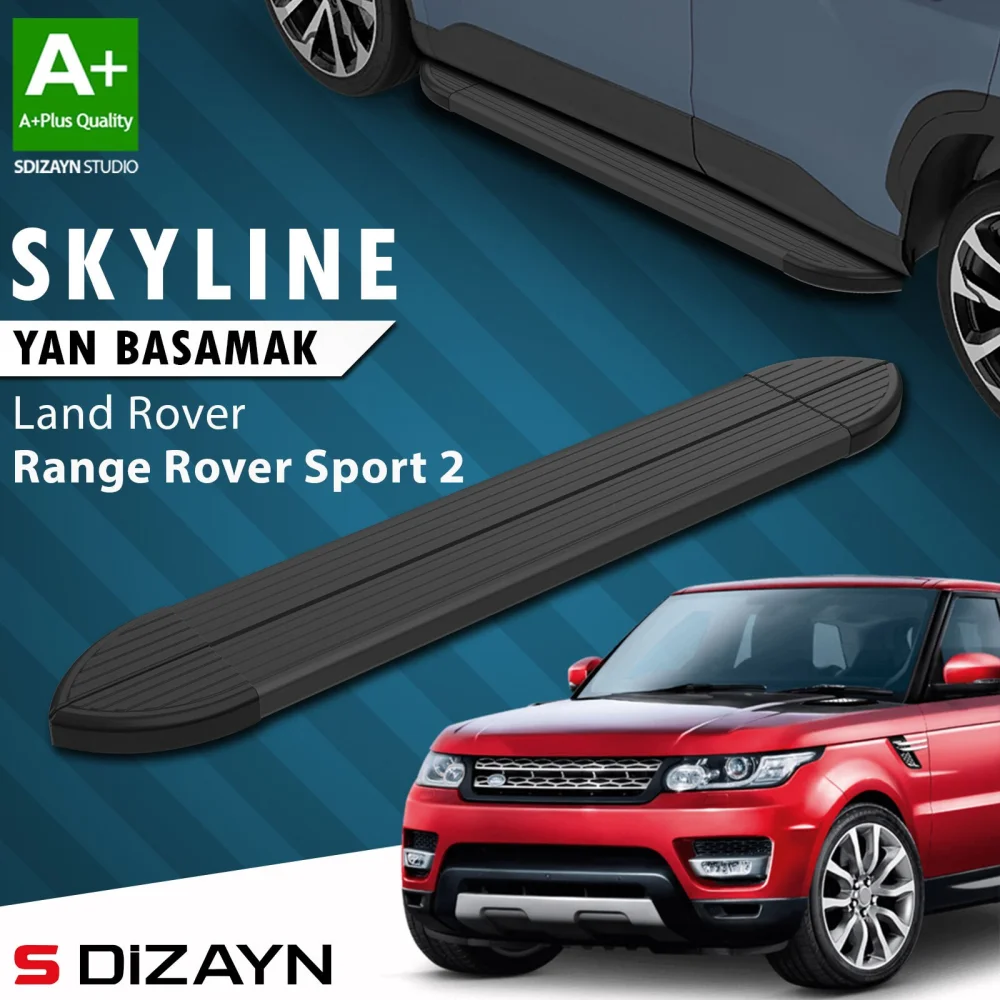 Land Rover Range Rover Sport 2 Skyline Siyah Yan Basamak 193 Cm 2013-2022 A+ Kalite