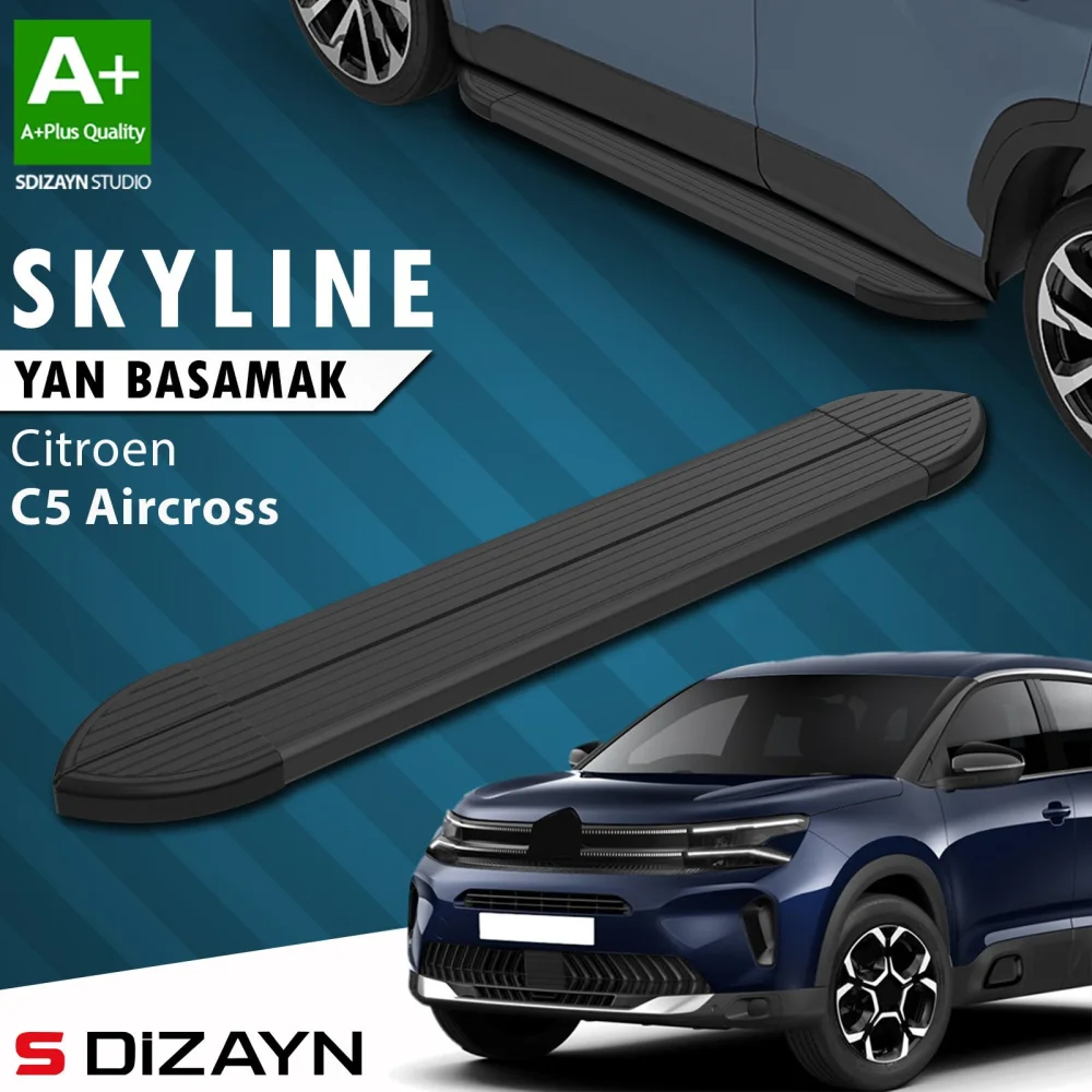 Citroen C5 Aircross Skyline Siyah Yan Basamak 193 Cm 2017-2024 A+ Kalite