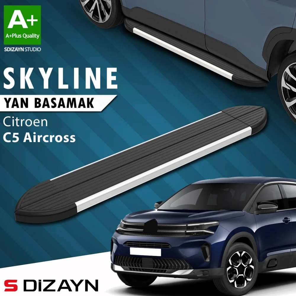 Citroen C5 Aircross Skyline Aluminyum Yan Basamak 193 Cm 2017-2024 A+ Kalite