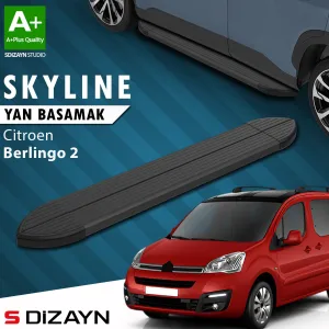 Citroen Berlingo 2 Skyline Siyah Yan Basamak 193 Cm 2008-2018 A+ Kalite