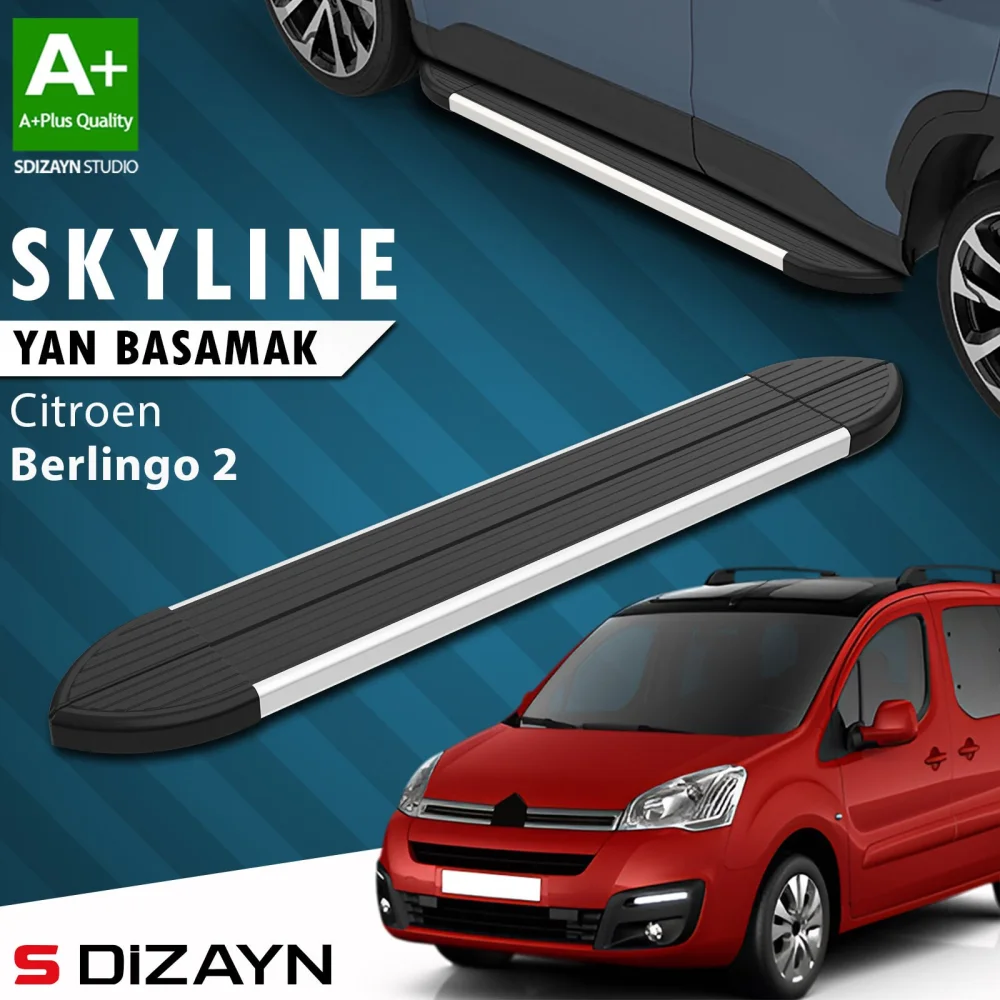 Citroen Berlingo 2 Skyline Aluminyum Yan Basamak 193 Cm 2008-2018 A+ Kalite