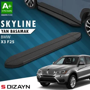 BMW X3 2010-2017 (F25) uyumlu F25 Skyline Siyah Yan Basamak 193 Cm 2010-2017 A+ Kalite modelleri DRS Tuning'de. Kaliteli malzeme, hızlı kargo ve güvenli