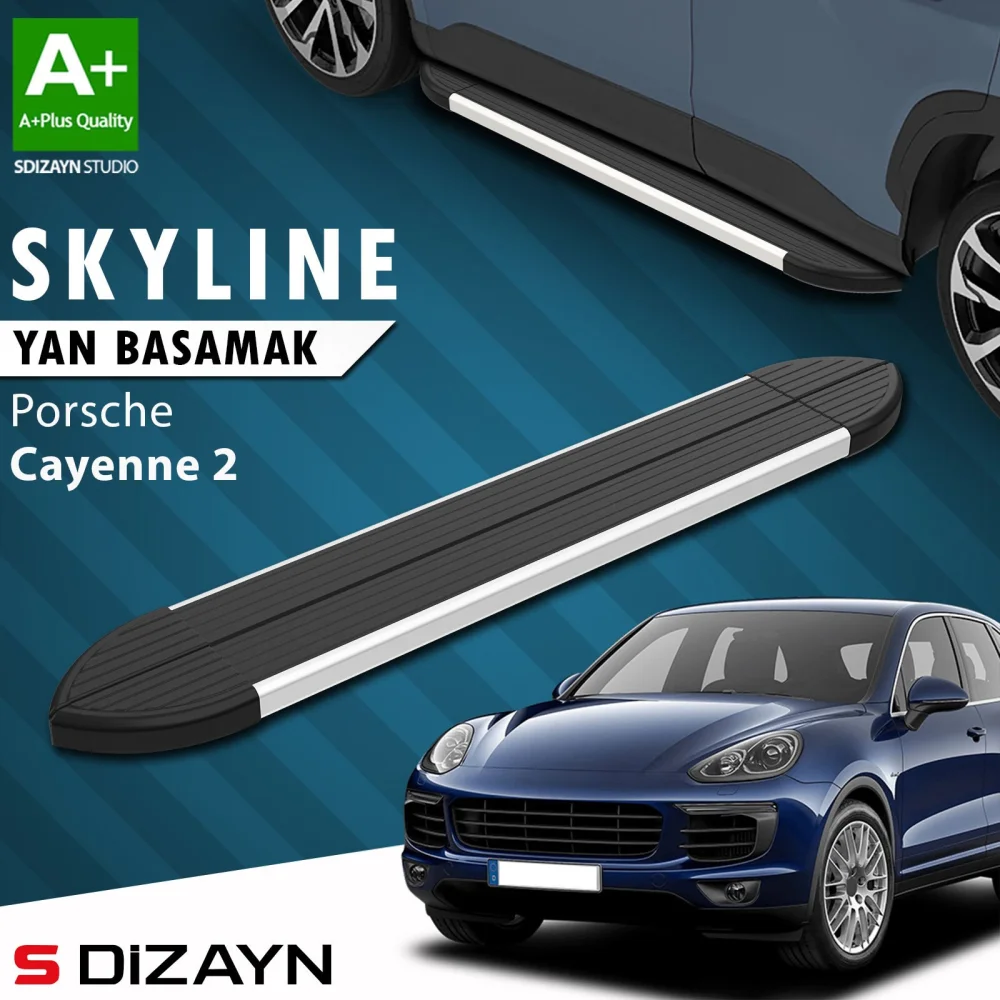 Porsche Cayenne 2 Skyline Aluminyum Yan Basamak 193 Cm 2011-2017 A+ Kalite