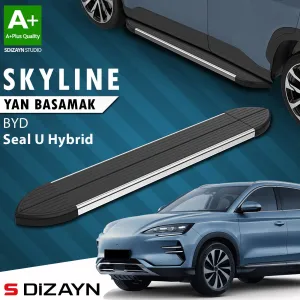 BYD Seal 2022-Günümüz (Seal) uyumlu U Hybrid Skyline Krom Yan Basamak 193 Cm 2022 Üzeri A+ Kalite modelleri DRS Tuning'de. Kaliteli malzeme, hızlı kargo ve