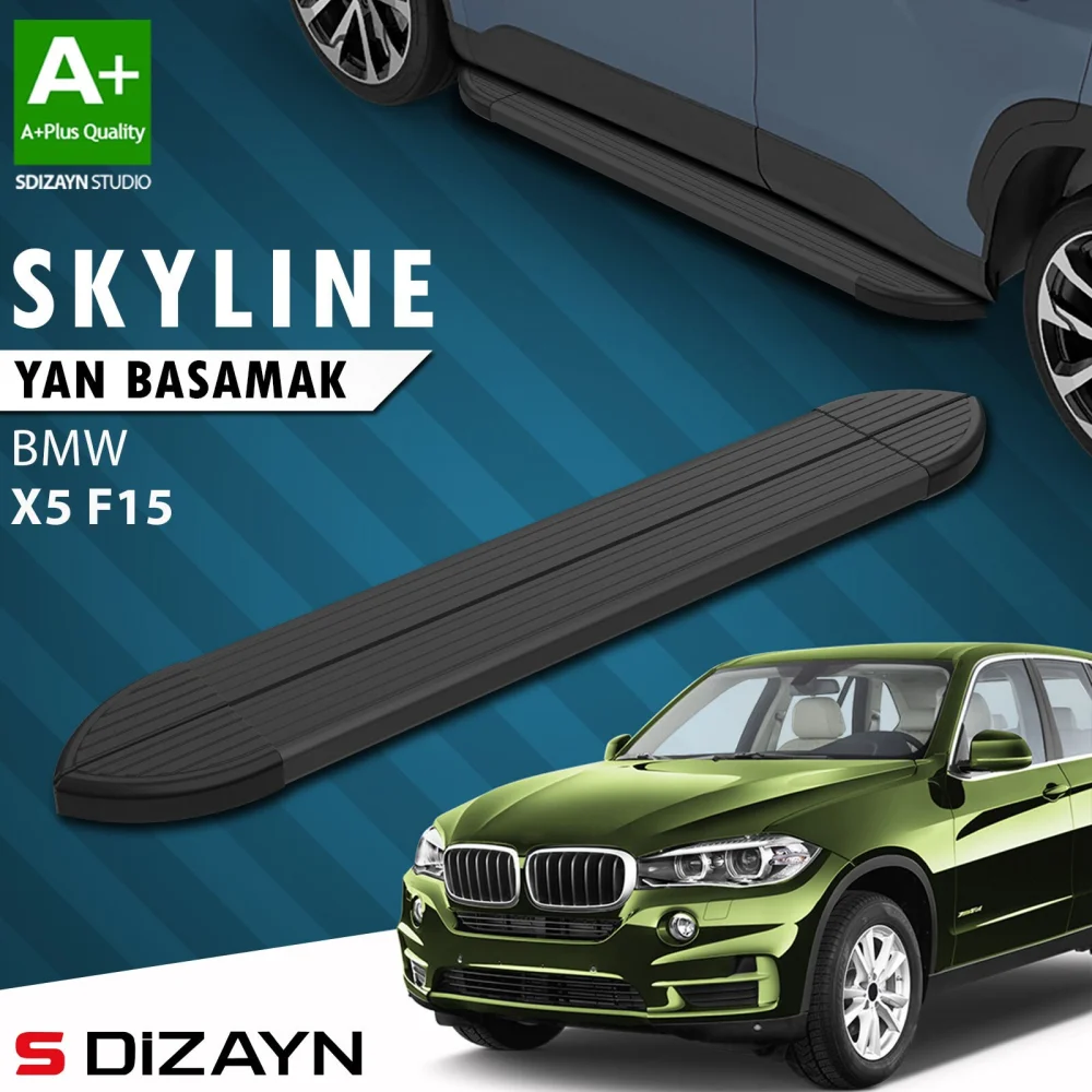 Bmw X5 F15 Skyline Siyah Yan Basamak 193 Cm 2013-2018 A+ Kalite