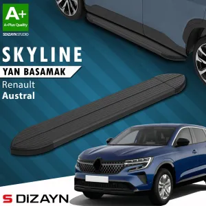 Renault Austral 2022-Günümüz (RHN) uyumlu Skyline Siyah Yan Basamak 183 Cm 2023 Üzeri A+ Kalite modelleri DRS Tuning'de. Kaliteli malzeme, hızlı kargo ve