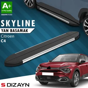 Citroen C4 2020-Günümüz (C41) uyumlu 3 Skyline Krom Yan Basamak 183 Cm 2021 Üzeri A+ Kalite modelleri DRS Tuning'de. Kaliteli malzeme, hızlı kargo ve güvenli