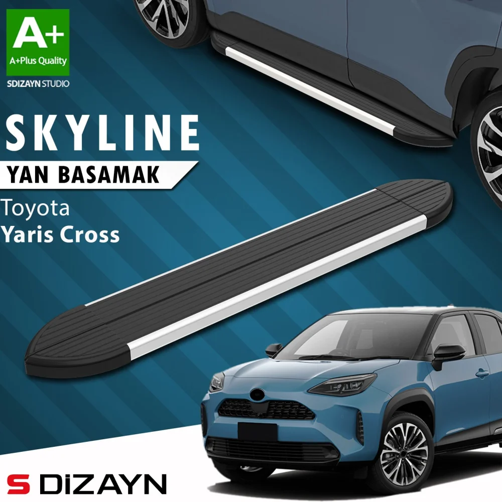 Toyota Yaris Cross Skyline Aluminyum Yan Basamak 183 Cm 2020 Üzeri A+ Kalite