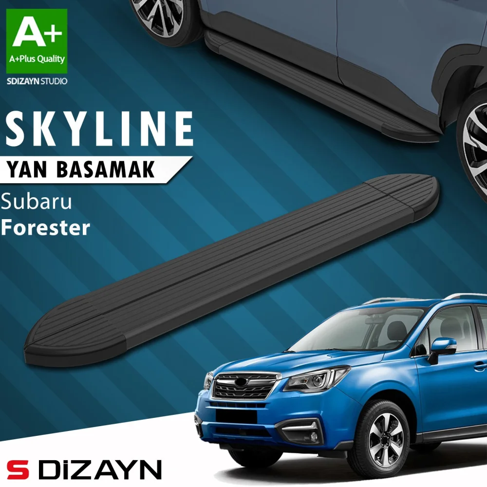 Subaru Forester 4 Skyline Siyah Yan Basamak 183 Cm 2012-2019 A+ Kalite