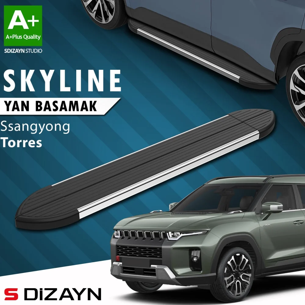 Ssangyong Torres Skyline Krom Yan Basamak 183 Cm 2023 Üzeri A+ Kalite