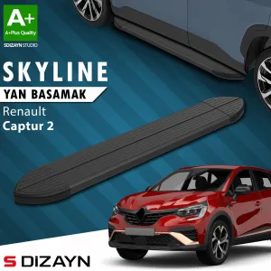 s-dizayn uyumlu Renault Captur 2 Skyline Siyah Yan Basamak 183 Cm 2020 Üzeri A+ Kalite modelleri DRS Tuning'de. Kaliteli malzeme, hızlı kargo ve güvenli