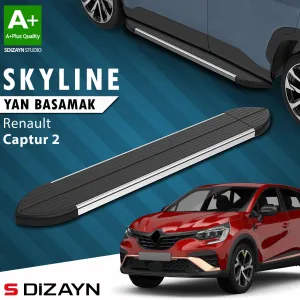 s-dizayn uyumlu Renault Captur 2 Skyline Krom Yan Basamak 183 Cm 2020 Üzeri A+ Kalite modelleri DRS Tuning'de. Kaliteli malzeme, hızlı kargo ve güvenli