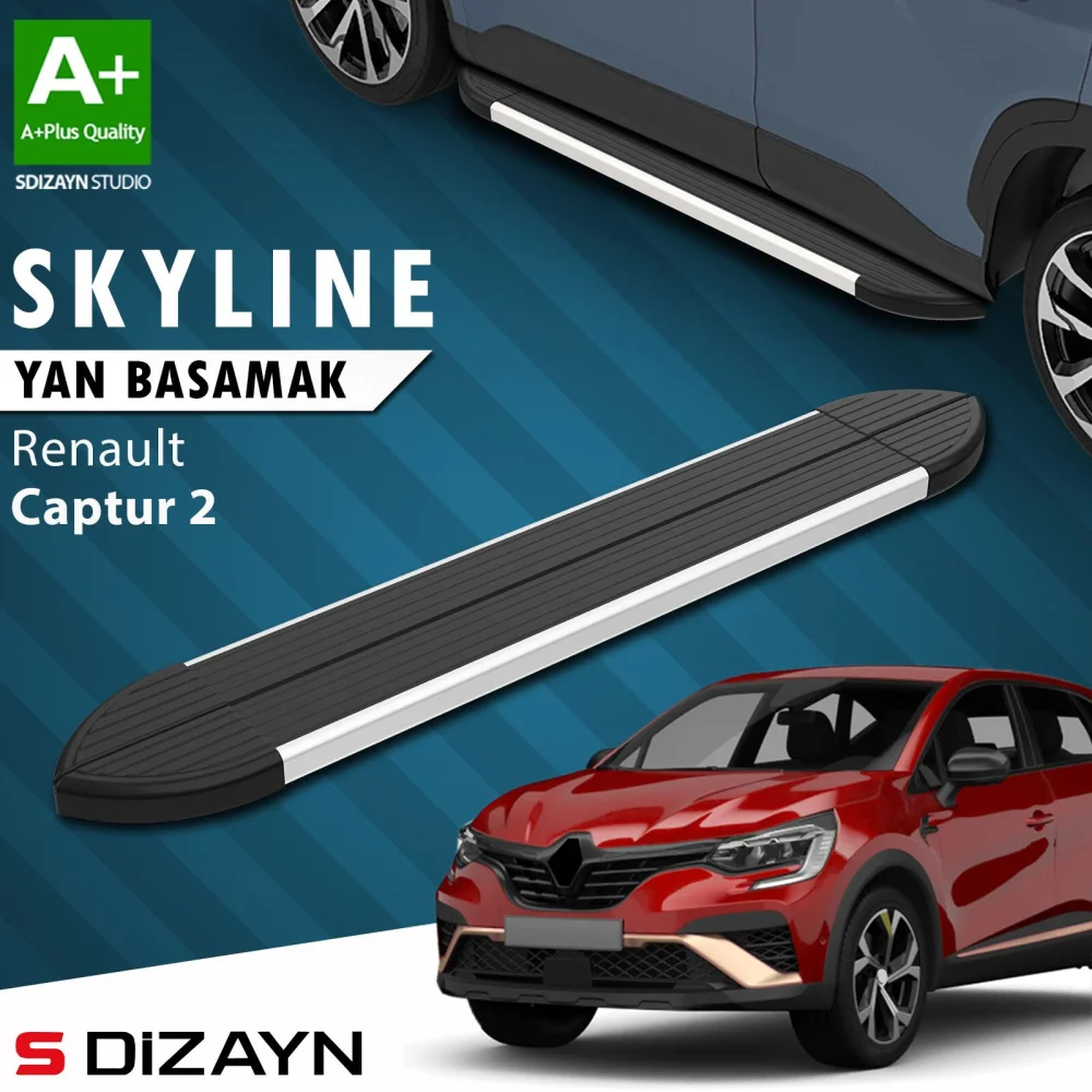 Renault Captur 2 Skyline Aluminyum Yan Basamak 183 Cm 2020 Üzeri A+ Kalite