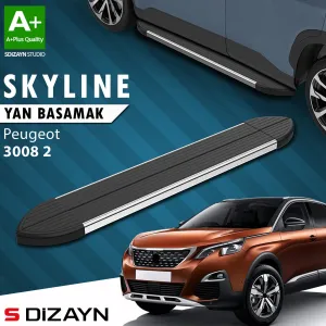 Peugeot 3008 2016-Günümüz (P84) uyumlu 2 Skyline Krom Yan Basamak 183 Cm 2016-2023 A+ Kalite modelleri DRS Tuning'de. Kaliteli malzeme, hızlı kargo ve güvenli