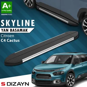 Citroen C4 Cactus 2014-2020 (E3) uyumlu Skyline Krom Yan Basamak 183 Cm 2014 Üzeri A+ Kalite modelleri DRS Tuning'de. Kaliteli malzeme, hızlı kargo ve güvenli