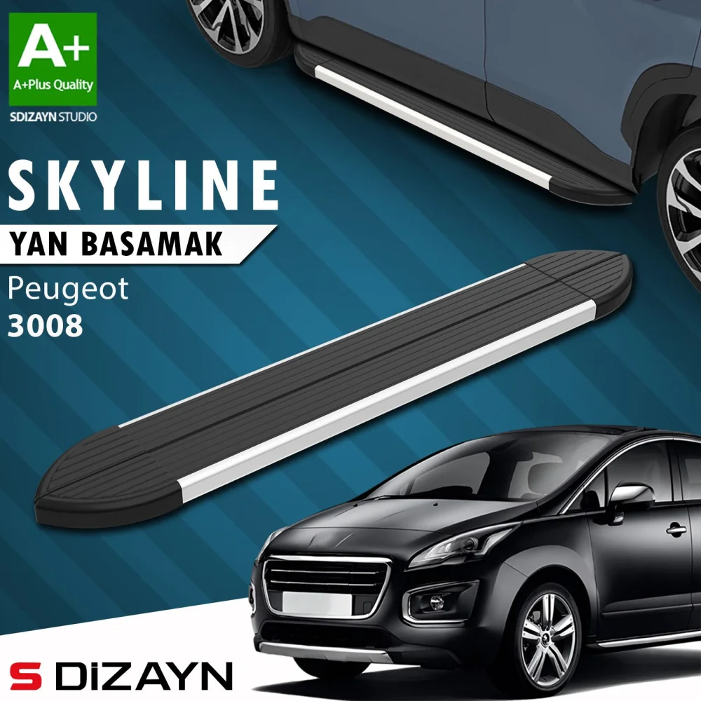 Peugeot 3008 Skyline Aluminyum Yan Basamak 183 Cm 2009-2013 A+ Kalite