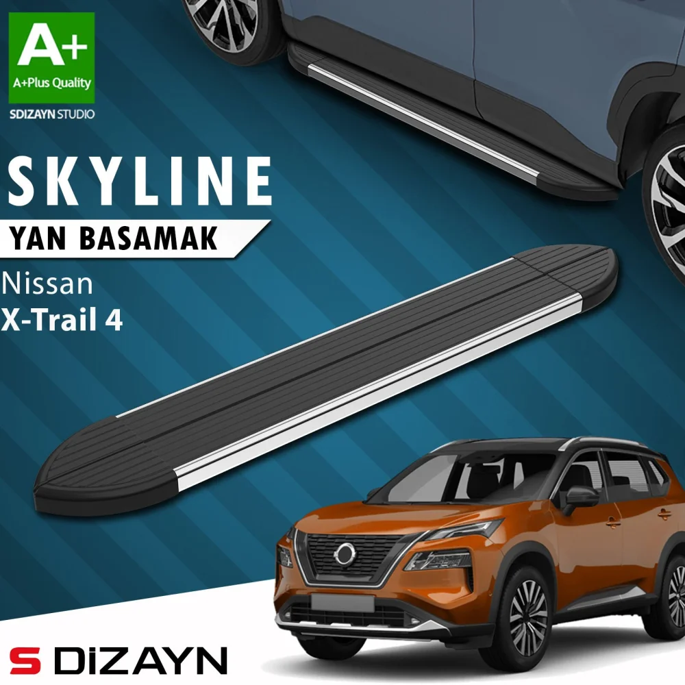 Nissan X-Trail T33 Skyline Krom Yan Basamak 183 Cm 2022 Üzeri A+ Kalite