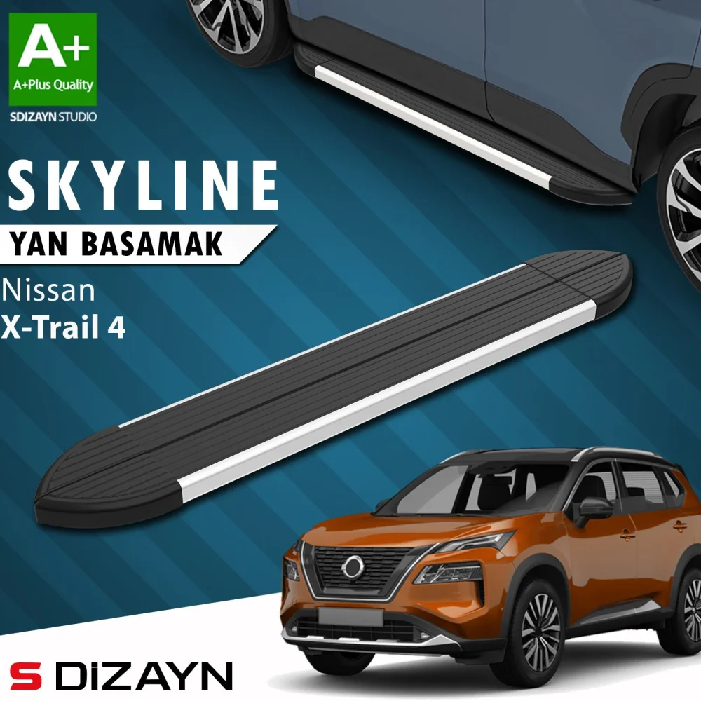 Nissan X-Trail T33 Skyline Aluminyum Yan Basamak 183 Cm 2022 Üzeri A+ Kalite