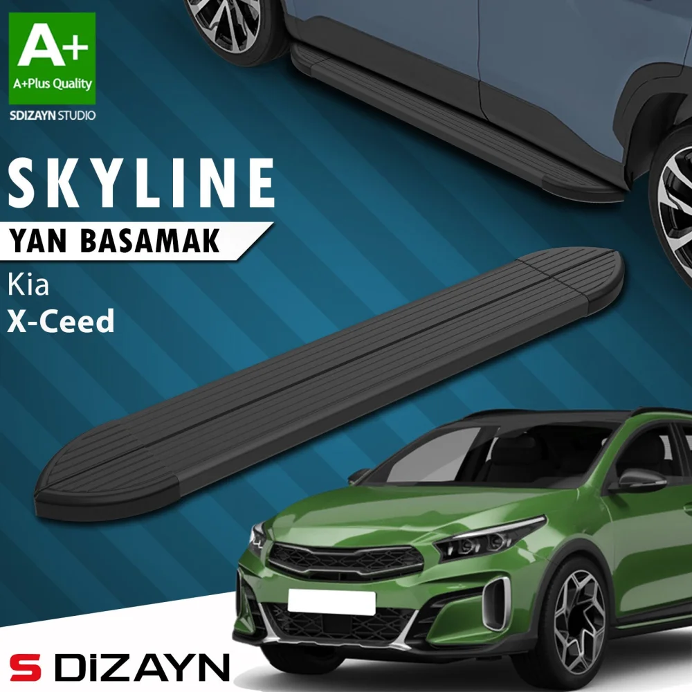 Kia XCeed Skyline Siyah Yan Basamak 183 Cm 2019 Üzeri A+ Kalite