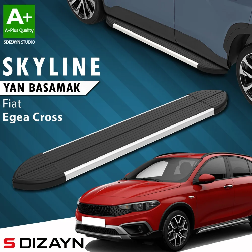 Fiat Egea Cross Skyline Aluminyum Yan Basamak 183 Cm 2020 Üzeri A+ Kalite