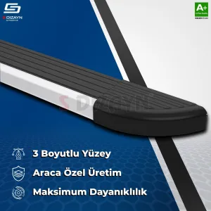Dodge Journey Skyline Aluminyum Yan Basamak 183 Cm 2008-2020 A+ Kalite - Görsel 5