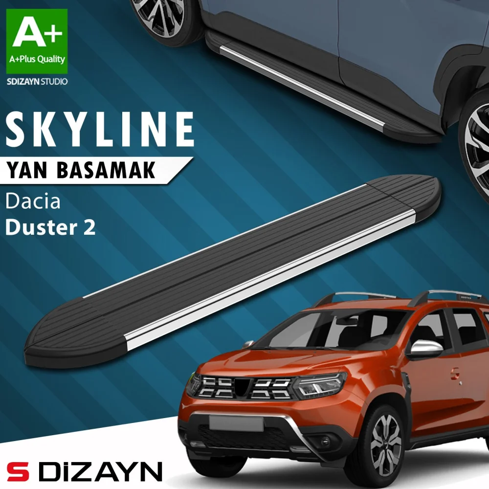Dacia Duster 2 Skyline Krom Yan Basamak 183 Cm 2018-2023 A+ Kalite