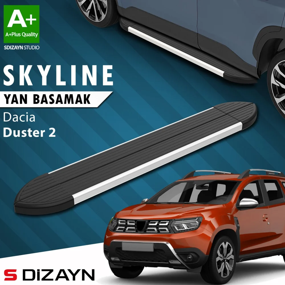 Dacia Duster 2 Skyline Aluminyum Yan Basamak 183 Cm 2018-2023 A+ Kalite