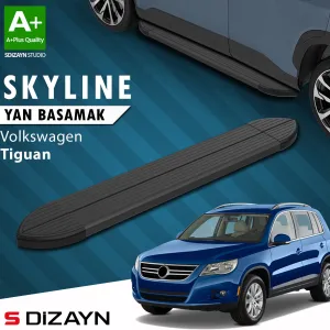Vw Tiguan Skyline Siyah Yan Basamak 173 Cm 2007-2015 A+ Kalite