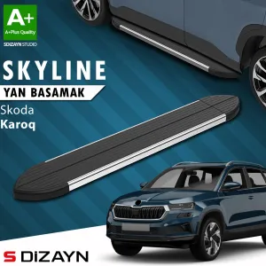 Skoda Karoq 2017-Günümüz (NU) uyumlu Skyline Krom Yan Basamak 173 Cm 2018 Üzeri A+ Kalite modelleri DRS Tuning'de. Kaliteli malzeme, hızlı kargo ve güvenli