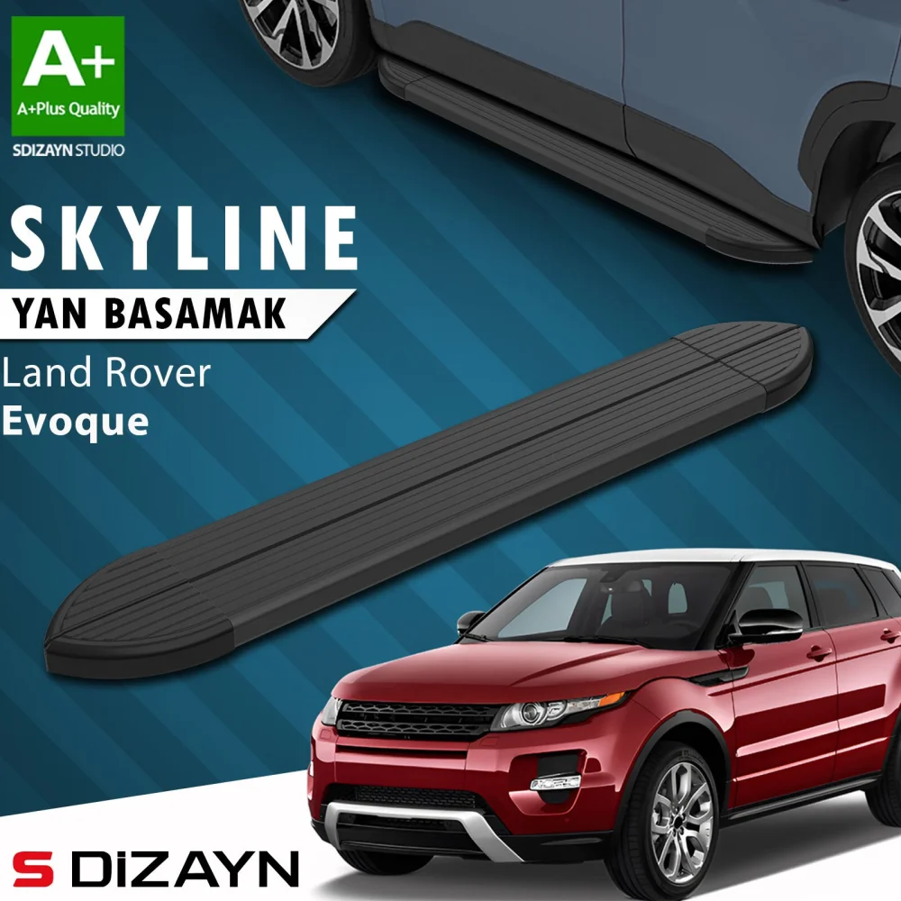 Land Rover Range Rover Evoque Skyline Siyah Yan Basamak 173 Cm 2012-2017 A+ Kalite
