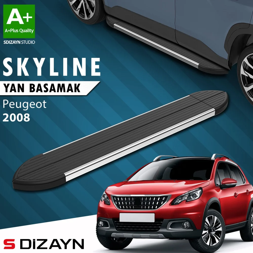 Peugeot 2008 Skyline Krom Yan Basamak 173 Cm 2013-2019 A+ Kalite