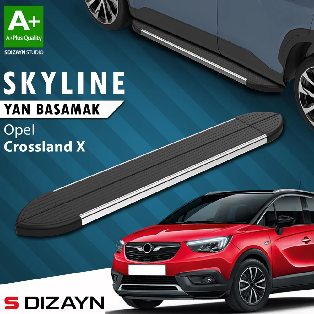 Opel Crossland X Skyline Krom Yan Basamak 173 Cm 2017 Üzeri A+ Kalite