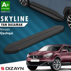Nissan Qashqai 2006-2013 (J10) uyumlu Skyline Siyah Yan Basamak 173 Cm 2007-2014 A+ Kalite modelleri DRS Tuning'de. Kaliteli malzeme, hızlı kargo ve güvenli