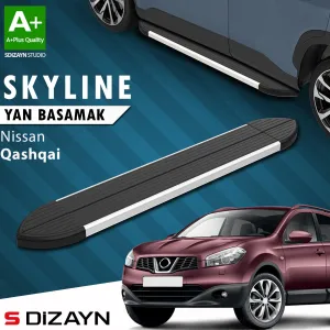 Nissan Qashqai 2006-2013 (J10) uyumlu Skyline Aluminyum Yan Basamak 173 Cm 2007-2014 A+ Kalite modelleri DRS Tuning'de. Kaliteli malzeme, hızlı kargo ve