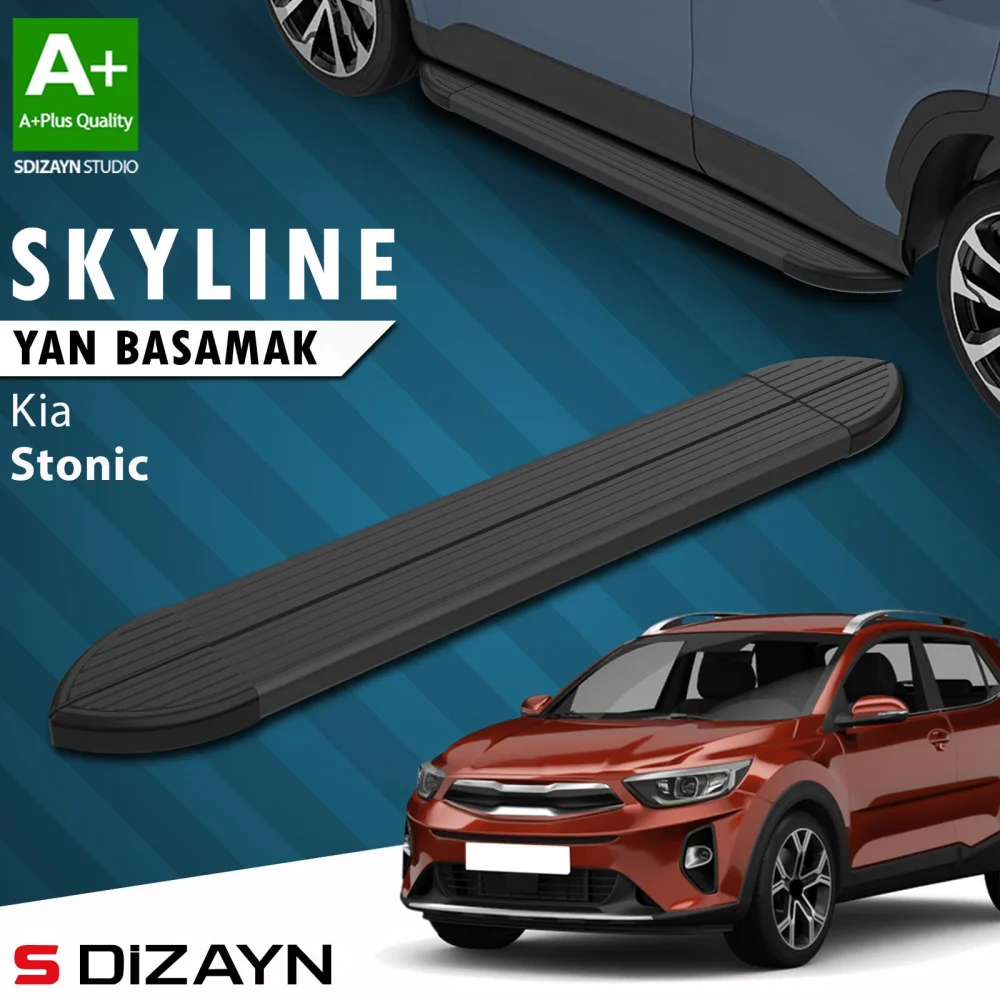 Kia Stonic Skyline Siyah Yan Basamak 173 Cm 2017 Üzeri A+ Kalite