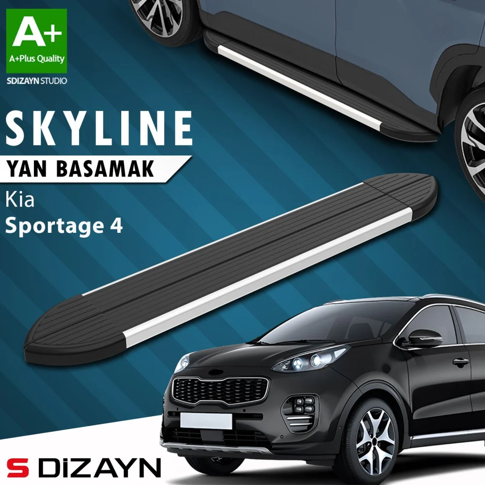 Kia Sportage 4 Skyline Aluminyum Yan Basamak 173 Cm 2016-2021 A+ Kalite