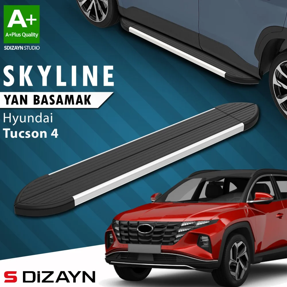Hyundai Tucson 4 Skyline Aluminyum Yan Basamak 173 Cm 2021 Üzeri A+ Kalite