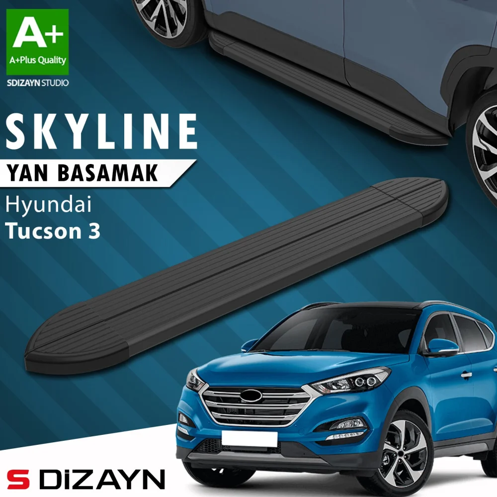 Hyundai Tucson 3 Skyline Siyah Yan Basamak 173 Cm 2015-2020 A+ Kalite