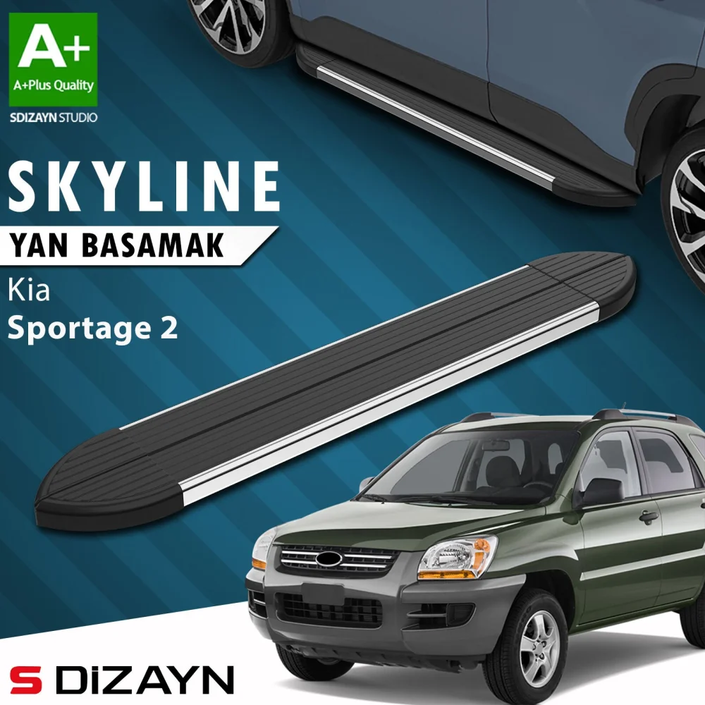 Kia Sportage 2 Skyline Krom Yan Basamak 173 Cm 2004-2010 A+ Kalite
