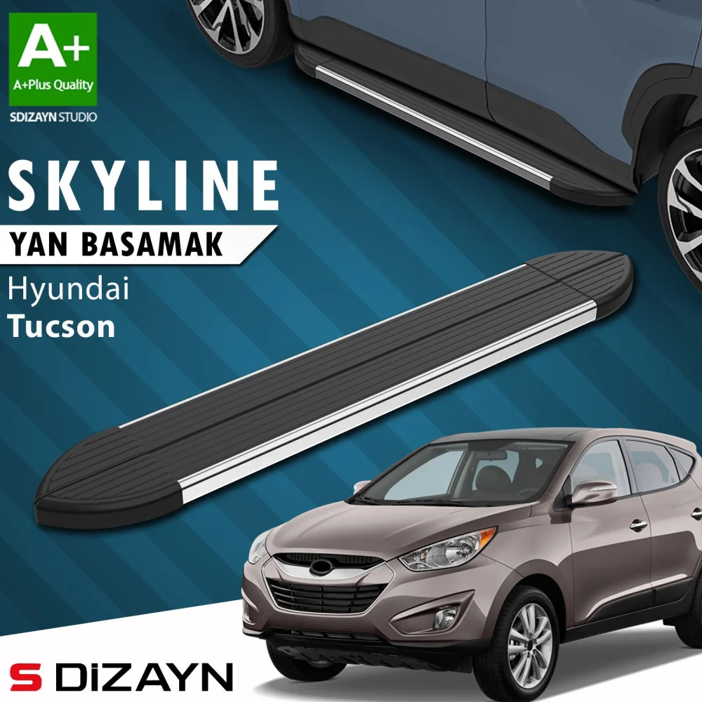 Hyundai Tucson 2 Skyline Krom Yan Basamak 173 Cm 2004-2014 A+ Kalite