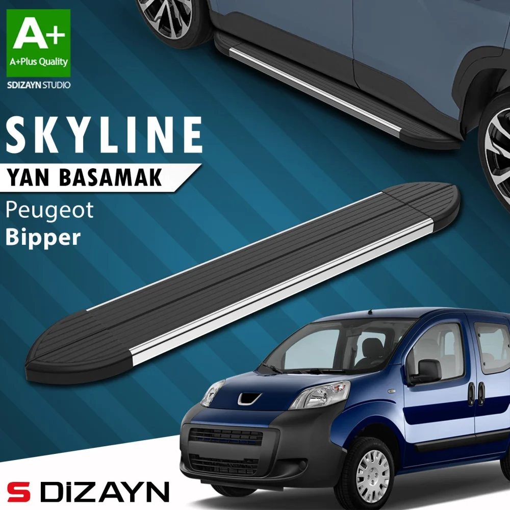Peugeot Bipper Skyline Krom Yan Basamak 173 Cm 2007-2017 A+ Kalite