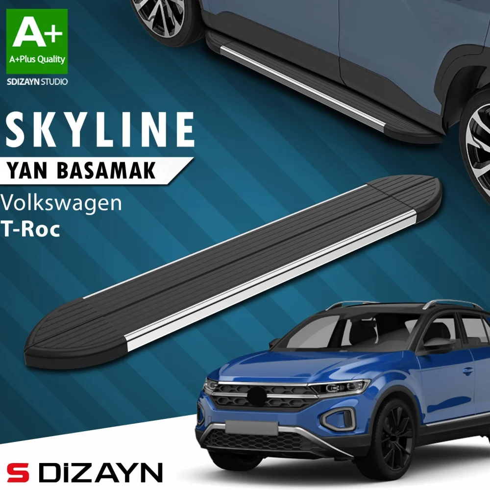 VW T-Roc Skyline Krom Yan Basamak 173 Cm 2019-2025 A+ Kalite