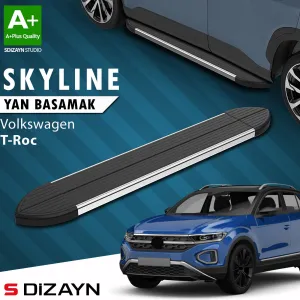 Vw T-Roc Skyline Krom Yan Basamak 173 Cm 2019-2025 A+ Kalite