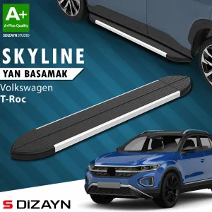 Vw T-Roc Skyline Aluminyum Yan Basamak 173 Cm 2019-2025 A+ Kalite